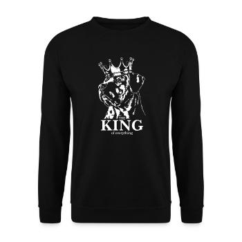 Tosa Inu Roi de tout Chiens Chien Wilsigns - Sweat-shirt Unisexe - noir - Devant - Alina (178cm) & Michal (187cm)