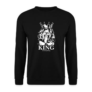 Terrier tibétain roi de tout ce qui concerne les chiens Wilsigns - Sweat-shirt Unisexe - noir - Devant - Alina (178cm) & Michal (187cm)