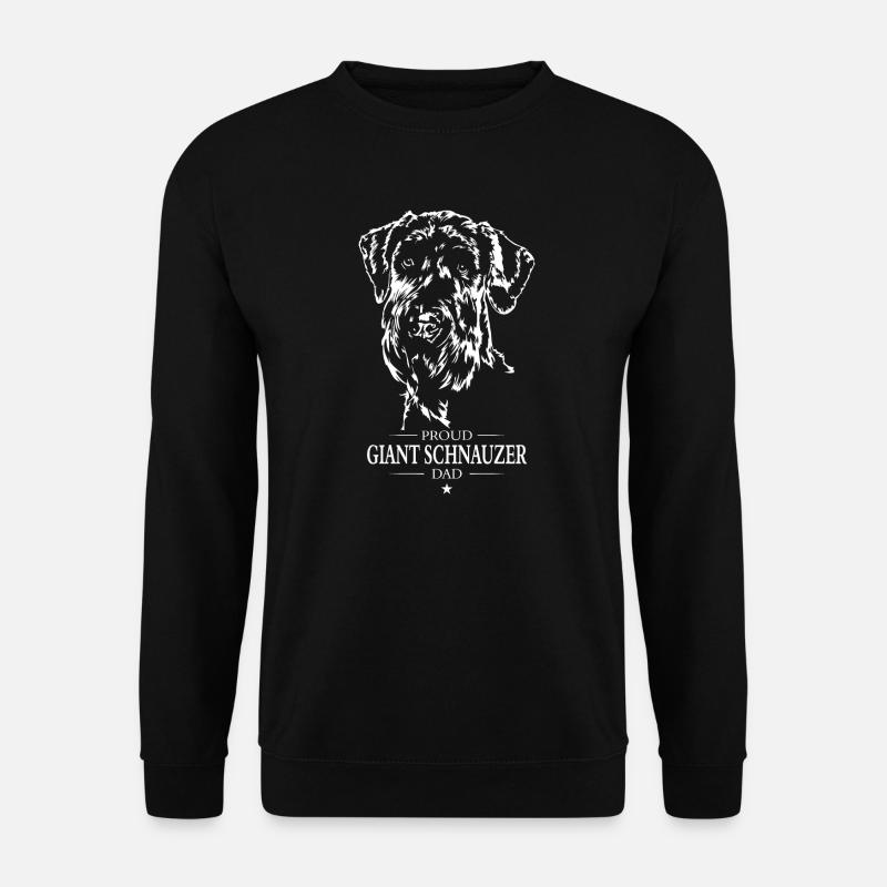 Giant Schnauzer Dad Hunde Hund Wilsigns - Unisex Pullover - Schwarz