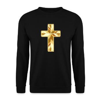god god church church bible bible wedding wedding sign - Unisex Sweatshirt - black - Front - Alina (178cm) & Michal (187cm)