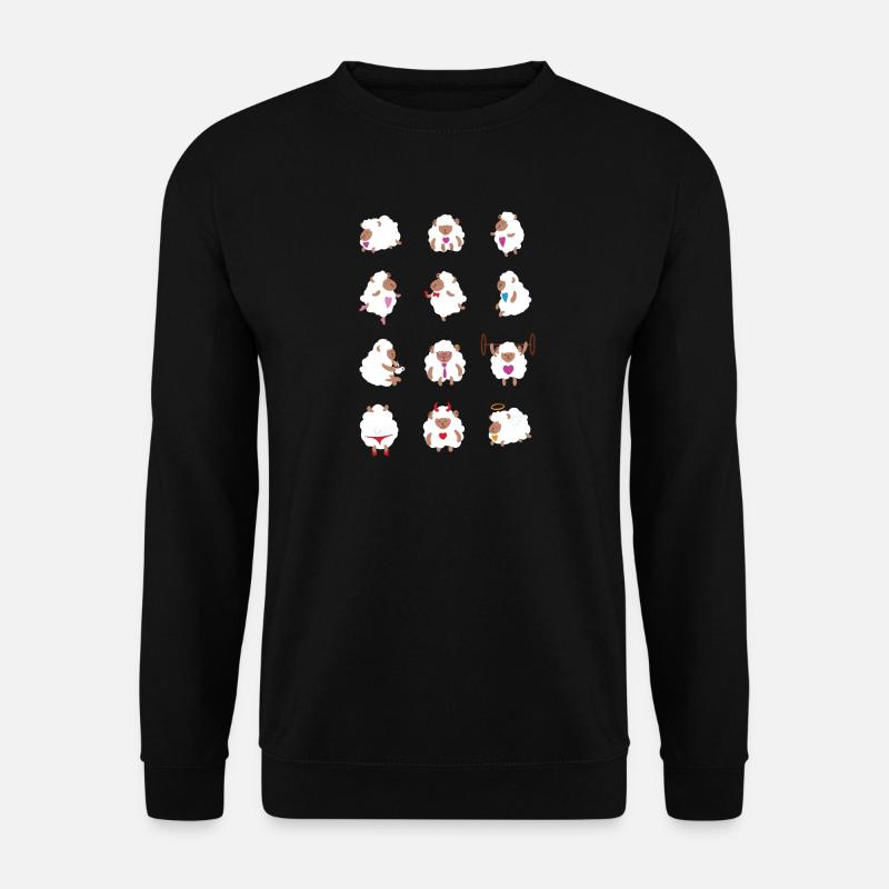 Sheep - Funny pictures - Gift idea - Unisex Sweatshirt - black