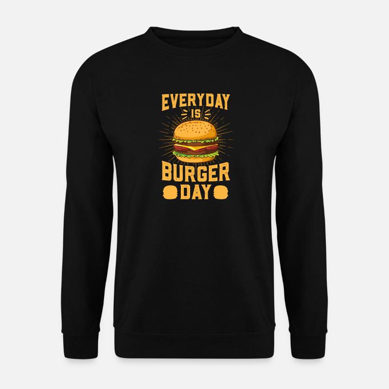 Everyday Is Burger Day - Unisex Sweatshirt - black