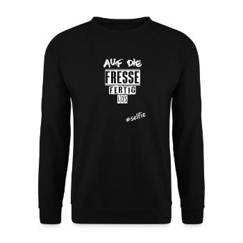 Sur le visage - Sweat-shirt Unisexe - noir - Devant - Alina (178cm) & Michal (187cm)
