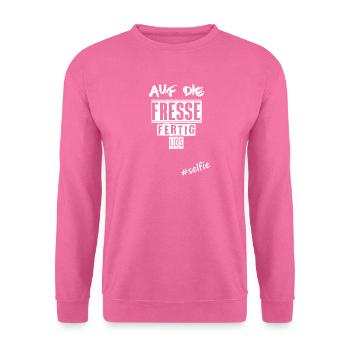 Sur le visage - Sweat-shirt Unisexe - rose - Devant