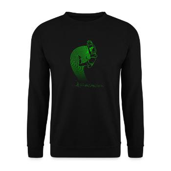 Basketball woman basketball player gift - Unisex Sweatshirt - black - Front - Alina (178cm) & Michal (187cm)