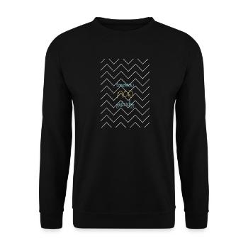NOW - Unisex Sweatshirt - black - Front - Alina (178cm) & Michal (187cm)