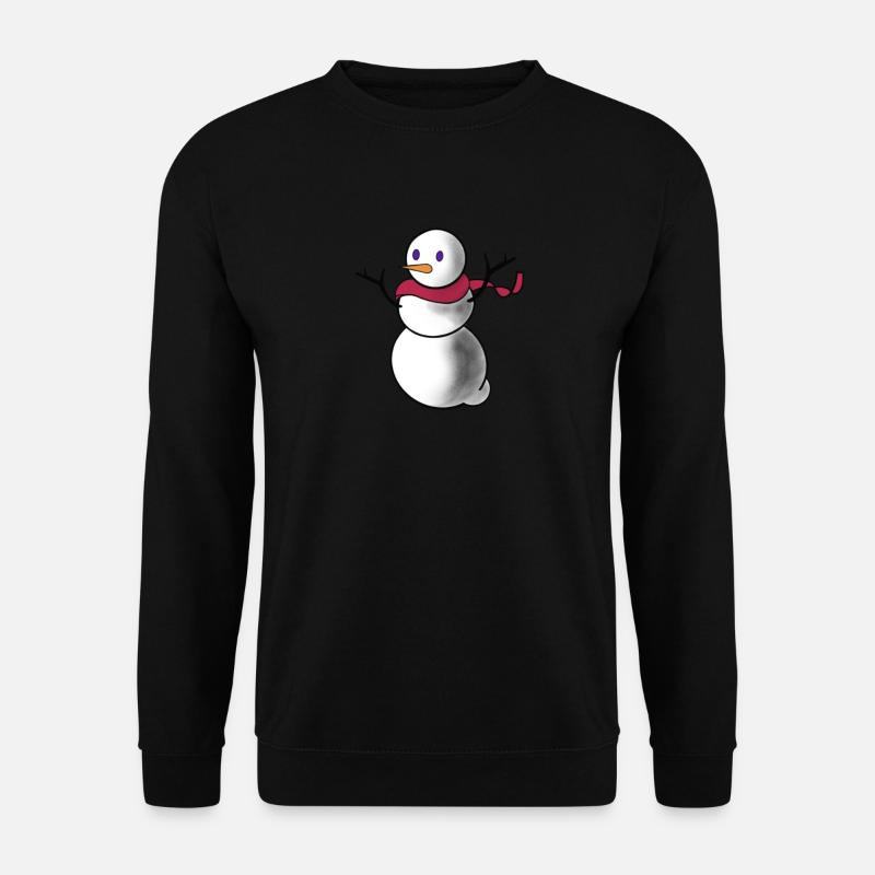 Schneemann - Unisex Pullover - Schwarz