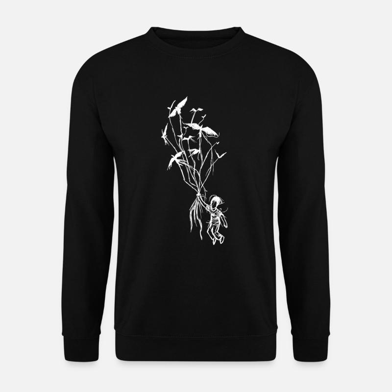 Children's dream with ravens - Unisex Sweatshirt - black