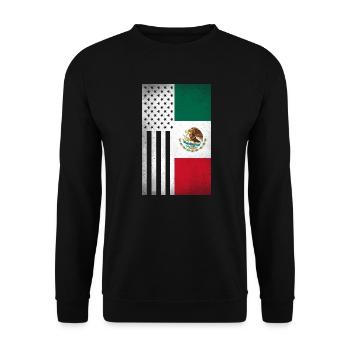 Mexiko Design für stolze mexikanische Amerikaner - Unisex Pullover - Schwarz - Vorne - Alina (178cm) & Michal (187cm)