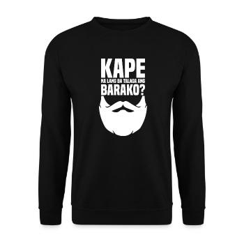 Kape Barako Kaffeedesign für stolze Pinoys - Unisex Pullover - Schwarz - Vorne - Alina (178cm) & Michal (187cm)