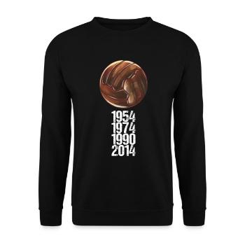 Football Fan Tradition Merchandise Gift - Unisex Sweatshirt - black - Front - Alina (178cm) & Michal (187cm)