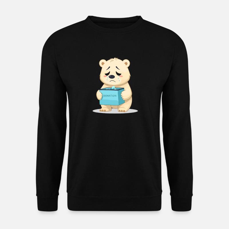 Eisbären Retten - Unisex Pullover - Schwarz