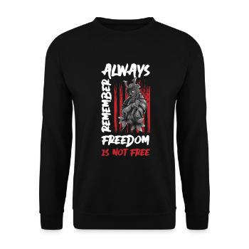 Krieger Geek - Unisex Pullover - Schwarz - Vorne - Alina (178cm) & Michal (187cm)
