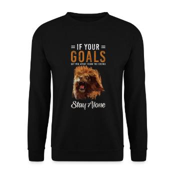 Lion’s Head Courage Pack Danger - Sweat-shirt Unisexe - noir - Devant - Alina (178cm) & Michal (187cm)