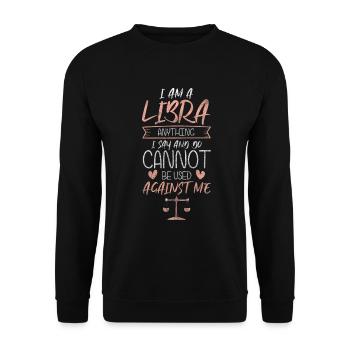 Horoscope Septembre Étoiles - Sweat-shirt Unisexe - noir - Devant - Alina (178cm) & Michal (187cm)