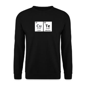 Cute - Unisex Sweatshirt - black - Front - Alina (178cm) & Michal (187cm)