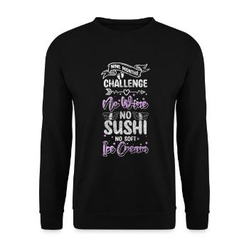 Grossesse, Naissance, Amour, Famille - Sweat-shirt Unisexe - noir - Devant - Alina (178cm) & Michal (187cm)