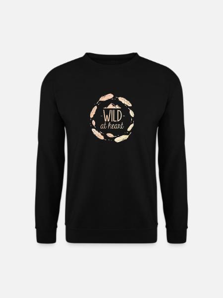 Wild At Heart Camping Reisen Entdecken Sie Urlaub - Unisex Pullover - Schwarz