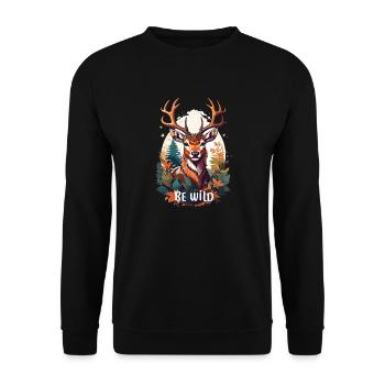 sauvage - Sweat-shirt Unisexe - noir - Devant - Alina (178cm) & Michal (187cm)