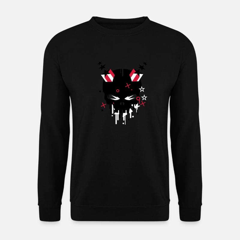 Devilskull with stars - Unisex Sweatshirt - undefined