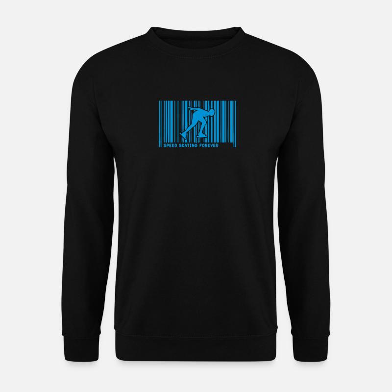 barcode speed skating skateur1 - Unisex Sweatshirt - black