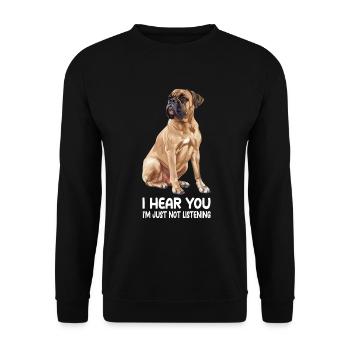Bullmastif - Sweat-shirt Unisexe - noir - Devant - Alina (178cm) & Michal (187cm)