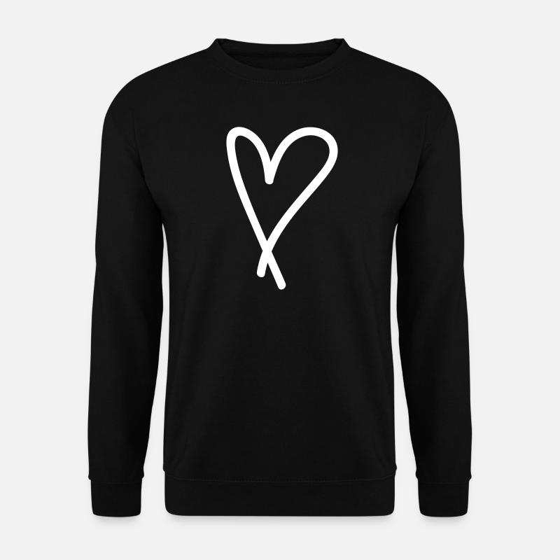 Heart, love gift - Unisex Sweatshirt - black