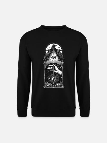 Ja/Nein Corbeaux-Pendel - Unisex Pullover - Schwarz