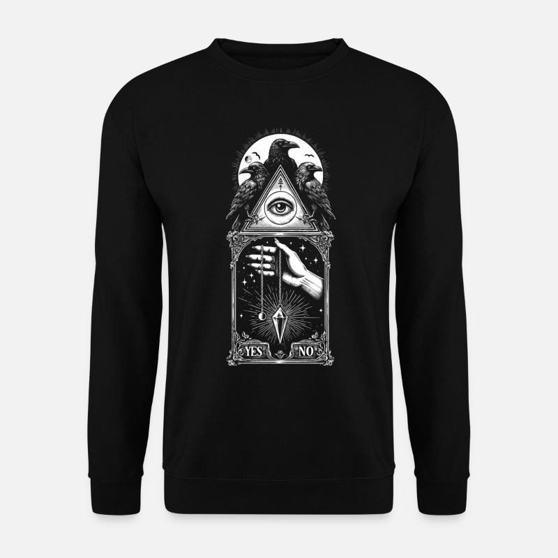 Ja/Nein Corbeaux-Pendel - Unisex Pullover - Schwarz