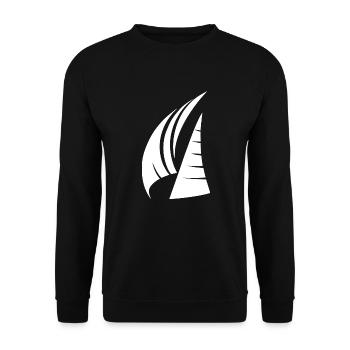 Deux voiles élégantes pour les skippers et les capitaines cool - Sweat-shirt Unisexe - noir - Devant - Alina (178cm) & Michal (187cm)