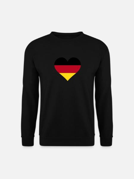 deutschland herz - Unisex Pullover - Schwarz