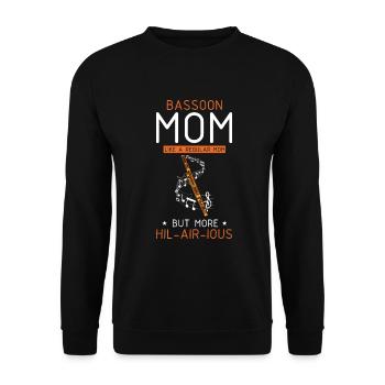 Bassoonist design for woodwind orchestra - Unisex Sweatshirt - black - Front - Alina (178cm) & Michal (187cm)