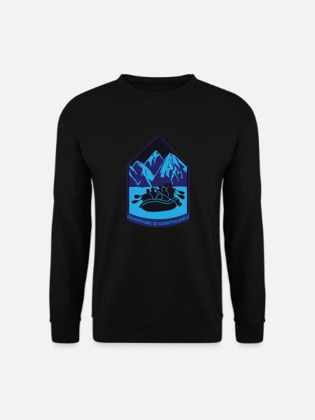 Rafting Extremsport Spruch Geschenk - Unisex Pullover - Schwarz