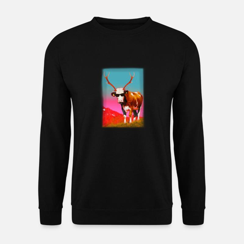 HIRSCH - KUH - APRES SKI - Unisex Pullover - Schwarz
