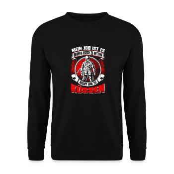 Arsch retten - Unisex Pullover - Schwarz - Vorne - Alina (178cm) & Michal (187cm)
