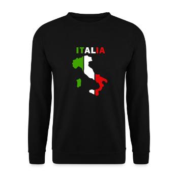 italia - Unisex Pullover - Schwarz - Vorne - Alina (178cm) & Michal (187cm)