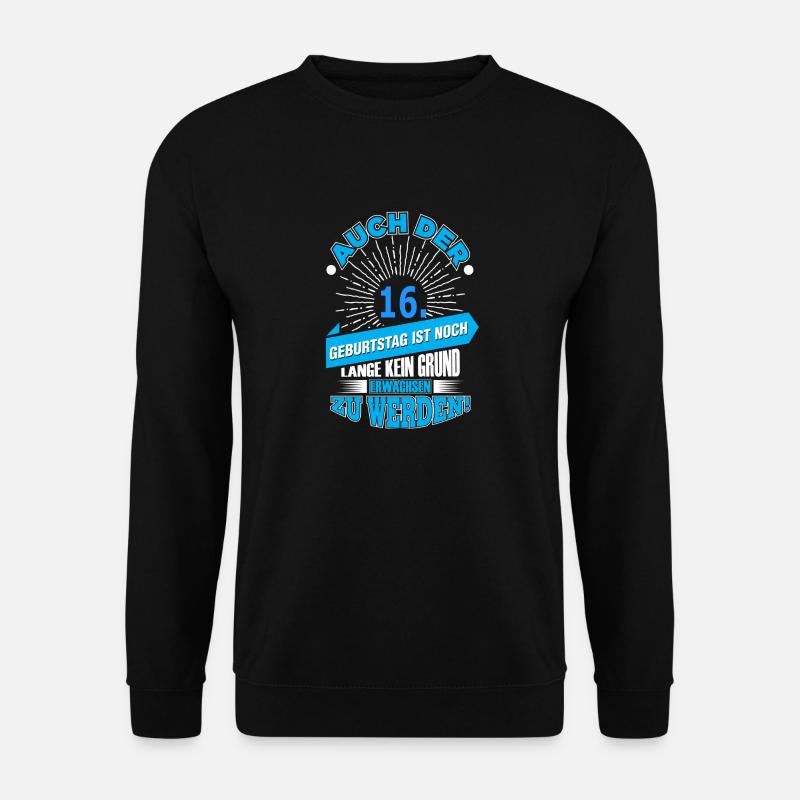16. - Unisex Pullover - Schwarz