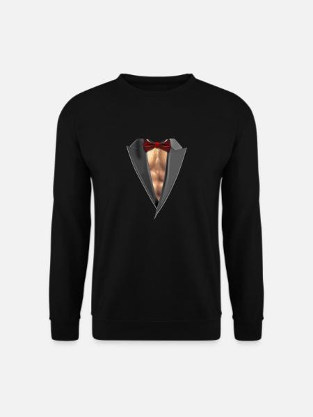 Tuxedo Brust - Unisex Pullover - Schwarz