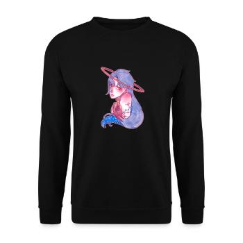 Fünfhundert Lichtjahre entfernt - Unisex Pullover - Schwarz - Vorne - Alina (178cm) & Michal (187cm)