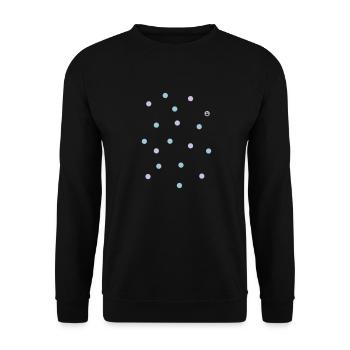 smiley and confetti - Unisex Pullover - Schwarz - Vorne - Alina (178cm) & Michal (187cm)