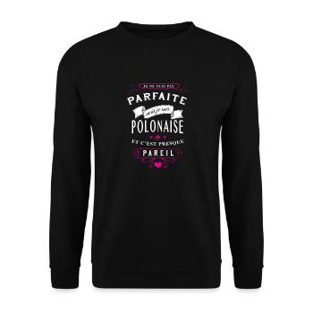 Polonaise Parfaite - Sweat-shirt Unisexe - noir - Devant - Alina (178cm) & Michal (187cm)
