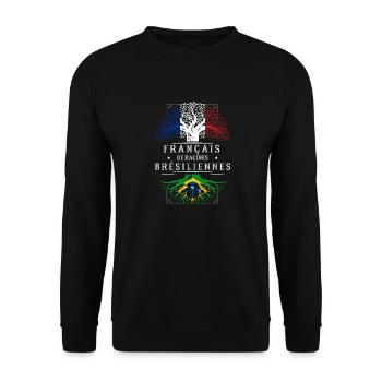 Racines Brésiliennes - Sweat-shirt Unisexe - noir - Devant - Alina (178cm) & Michal (187cm)