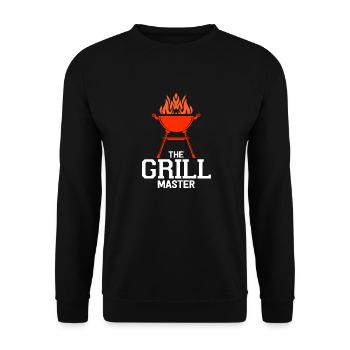 Barbecue Grill BBQ Summer Fest Gift idea - Unisex Sweatshirt - black - Front - Alina (178cm) & Michal (187cm)