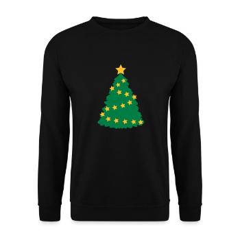 Sapin de Noël - Sweat-shirt Unisexe - noir - Devant - Alina (178cm) & Michal (187cm)