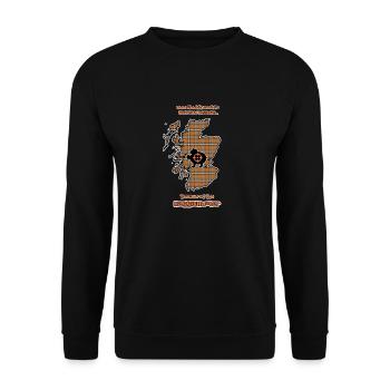 Beware of the Haggis Hunter - Unisex Sweatshirt - black - Front - Alina (178cm) & Michal (187cm)