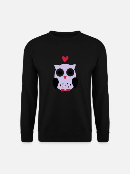 Eule - Sweat-shirt Unisexe - noir