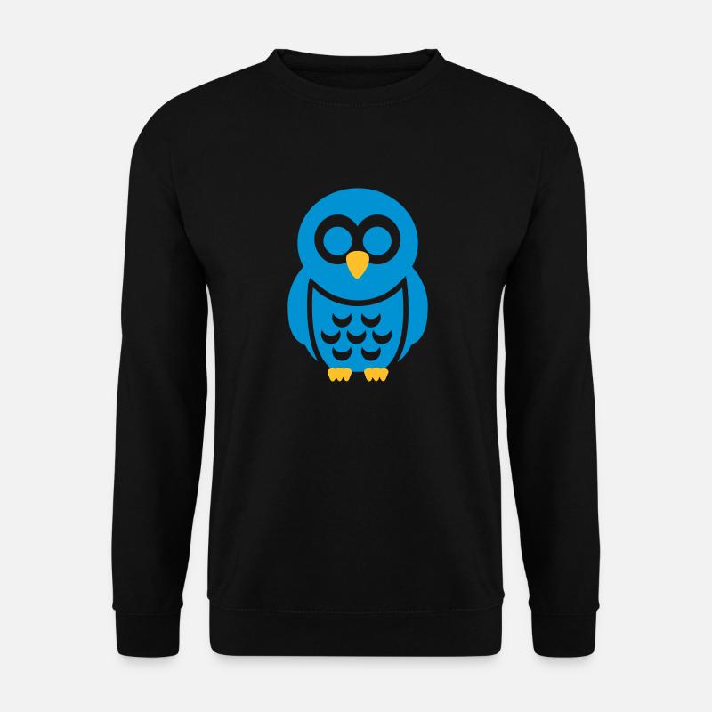 Eule - Unisex Pullover - Schwarz