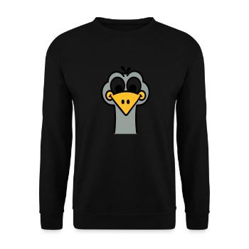 Strauß - Unisex Pullover - Schwarz - Vorne - Alina (178cm) & Michal (187cm)