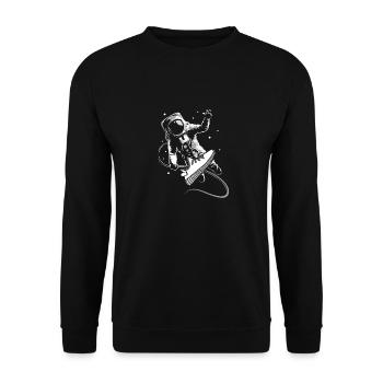 Yeezy Astronaut - Unisex Pullover - Schwarz - Vorne - Alina (178cm) & Michal (187cm)