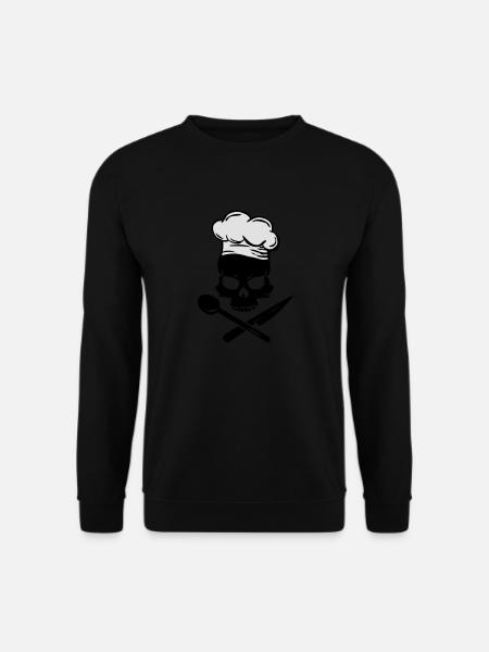 Cooking Skull - Unisex Pullover - Schwarz